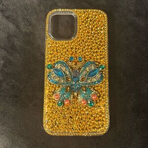Iphone15 rhinstone handmade case3d